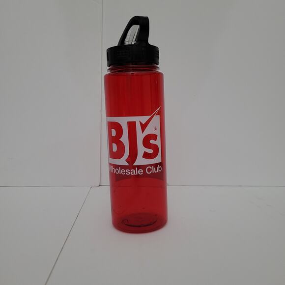 Red Water Bottle with BJ's Wholesale Club Logo - Picture 1 of 10
